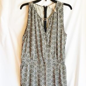Laundry Black/White Patterned Romper (Short)